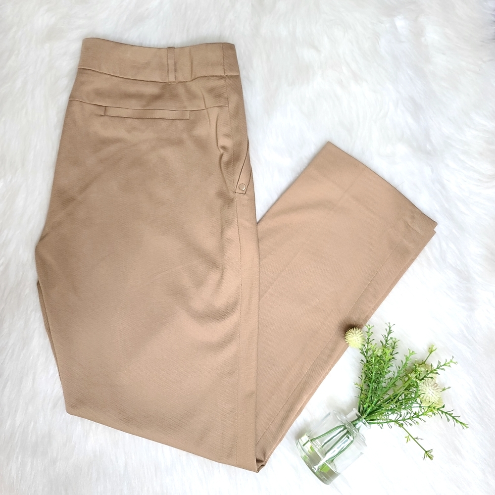 Eccoci Women's Tan Size 10 Dress Pants Trousers